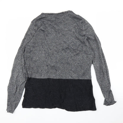 Avenue Womens Silver   Basic Blouse Size M