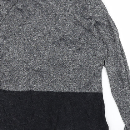 Avenue Womens Silver   Basic Blouse Size M