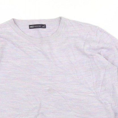 Womens UK Size 12 M&S Purple Pullover Jumper