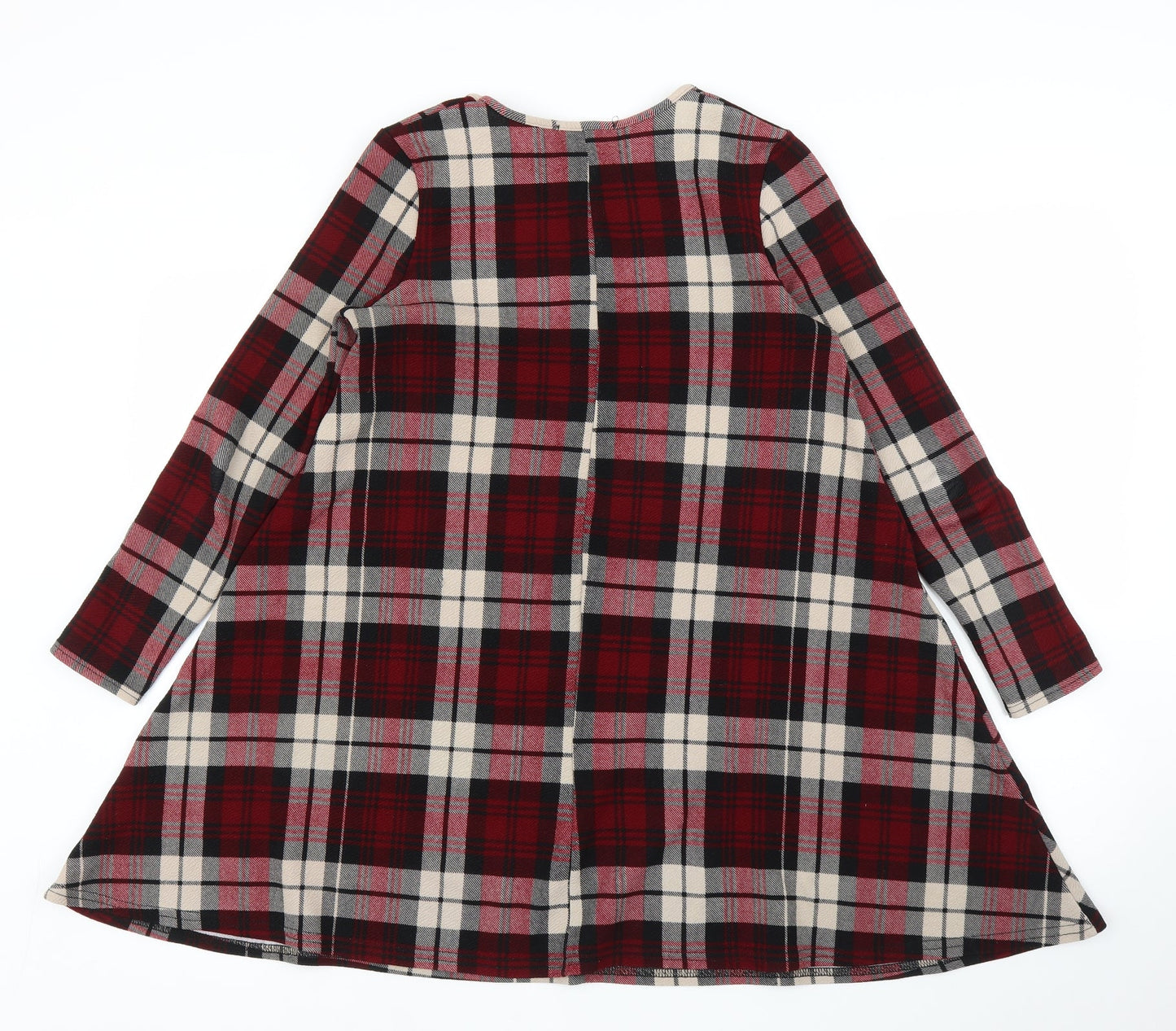 AX Paris Womens Purple Plaid  A-Line  Size S