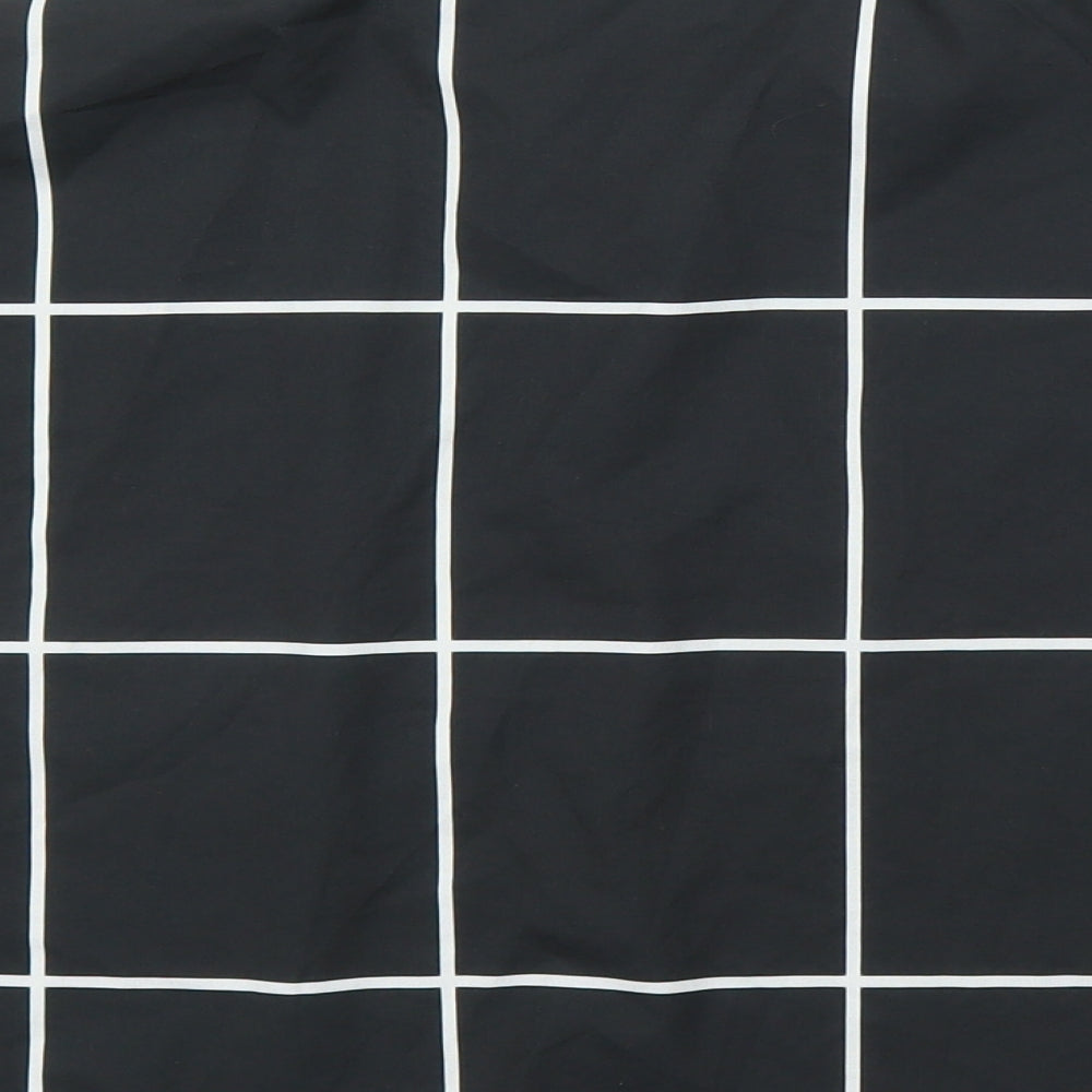 SheIn Womens Black Check  Basic Blouse Size XS