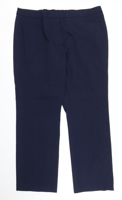 Mens UK Size 22 Capsule Regular Fit  Blue Trousers