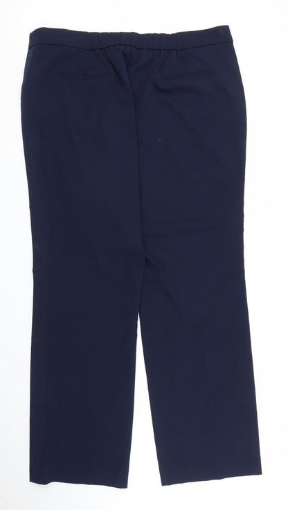 Mens UK Size 22 Capsule Regular Fit  Blue Trousers