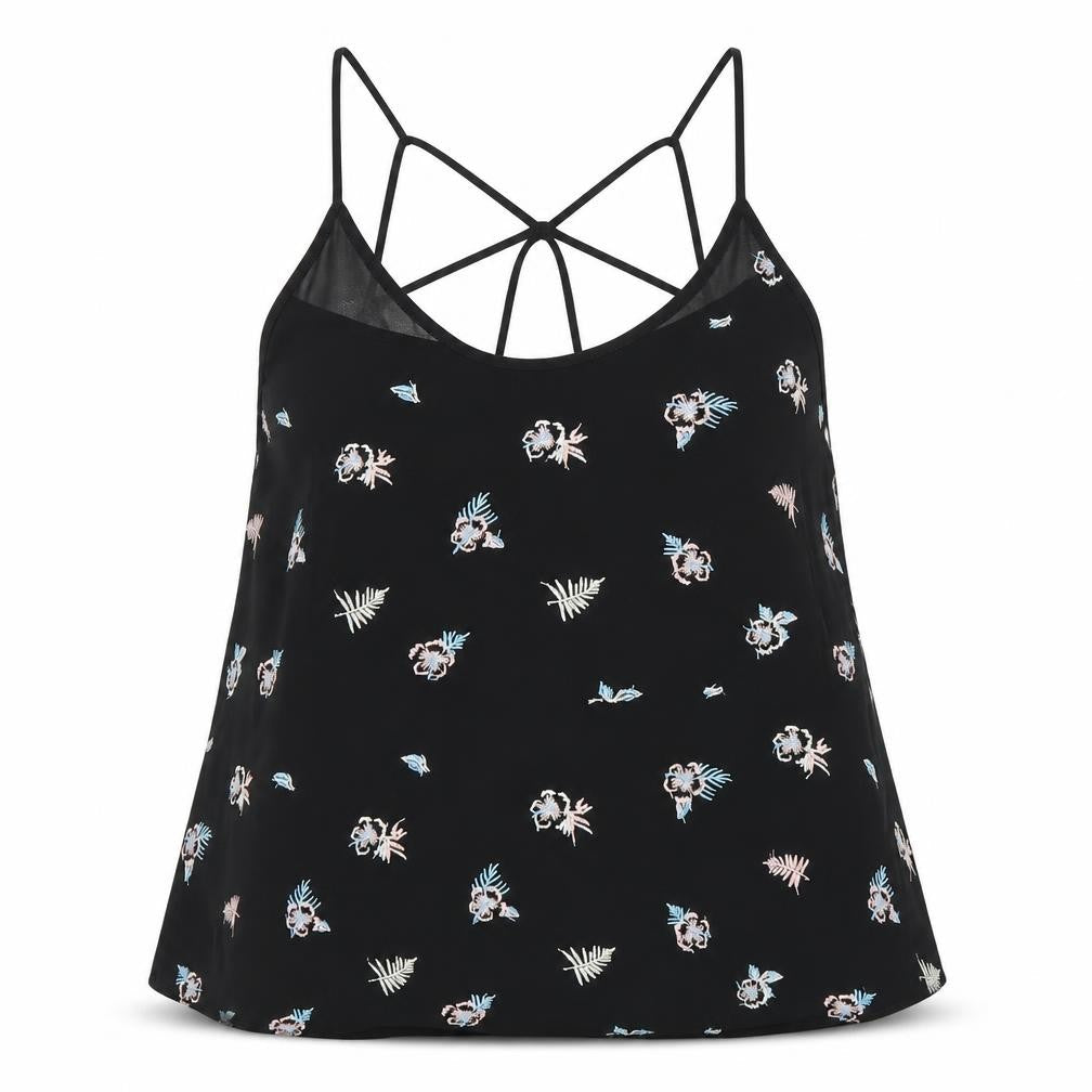 Womens UK Size M MINE Black Camisole Blouse