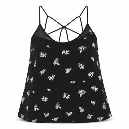 Womens UK Size M MINE Black Camisole Blouse