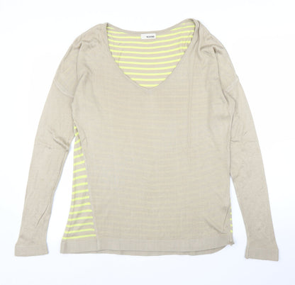 Womens UK Size L Tezenis Beige Pullover Jumper