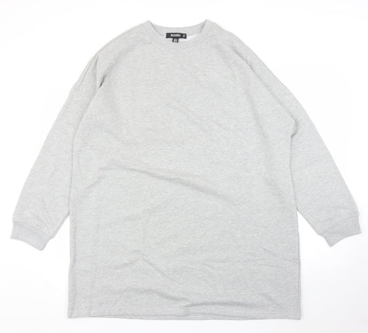 Womens UK Size 14 Missguided Grey Pullover Jumper