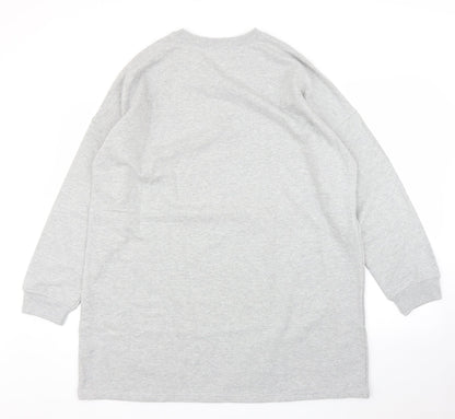 Womens UK Size 14 Missguided Grey Pullover Jumper