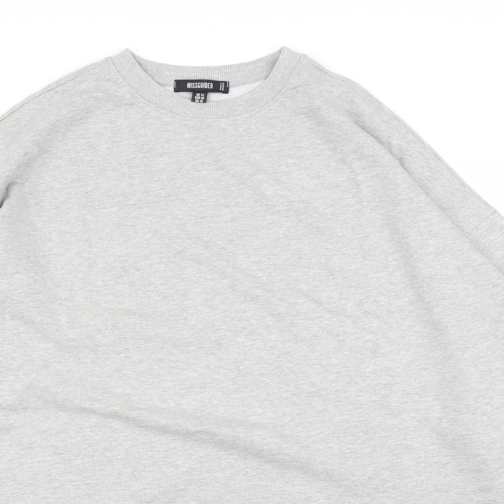 Womens UK Size 14 Missguided Grey Pullover Jumper