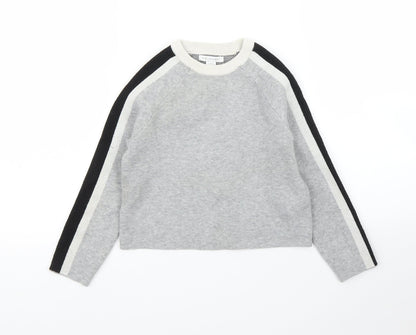 Primark Girls Grey   Pullover Jumper Size 7-8 Years