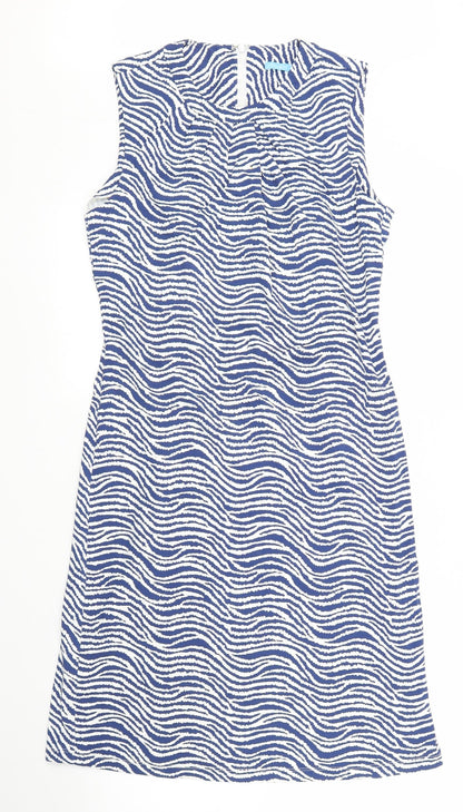 J. McLaughlin Womens Blue Striped  Sheath  Size S