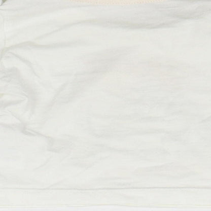 Matalan Baby White   Basic T-Shirt Size 0-3 Months  - ANIMALS