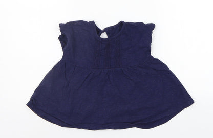 George Girls Blue   T-Shirt Dress  Size 2-3 Years