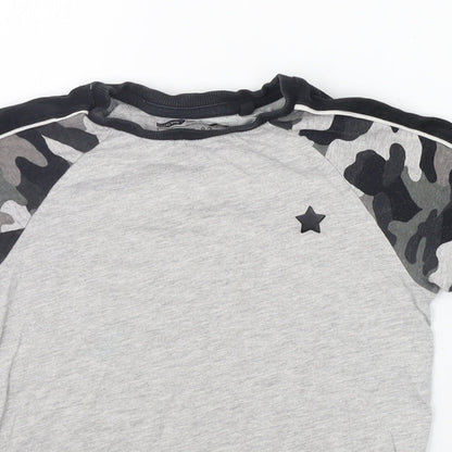 NEXT Girls Grey   Basic T-Shirt Size 4-5 Years