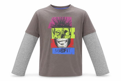 M&Co Girls Brown   Basic T-Shirt Size 11-12 Years