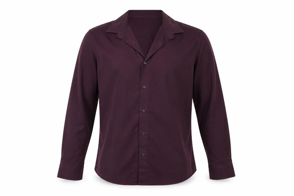 Mens UK Size 16.5 NEXT Purple  Button-Up Long Sleeve Casual Shirt