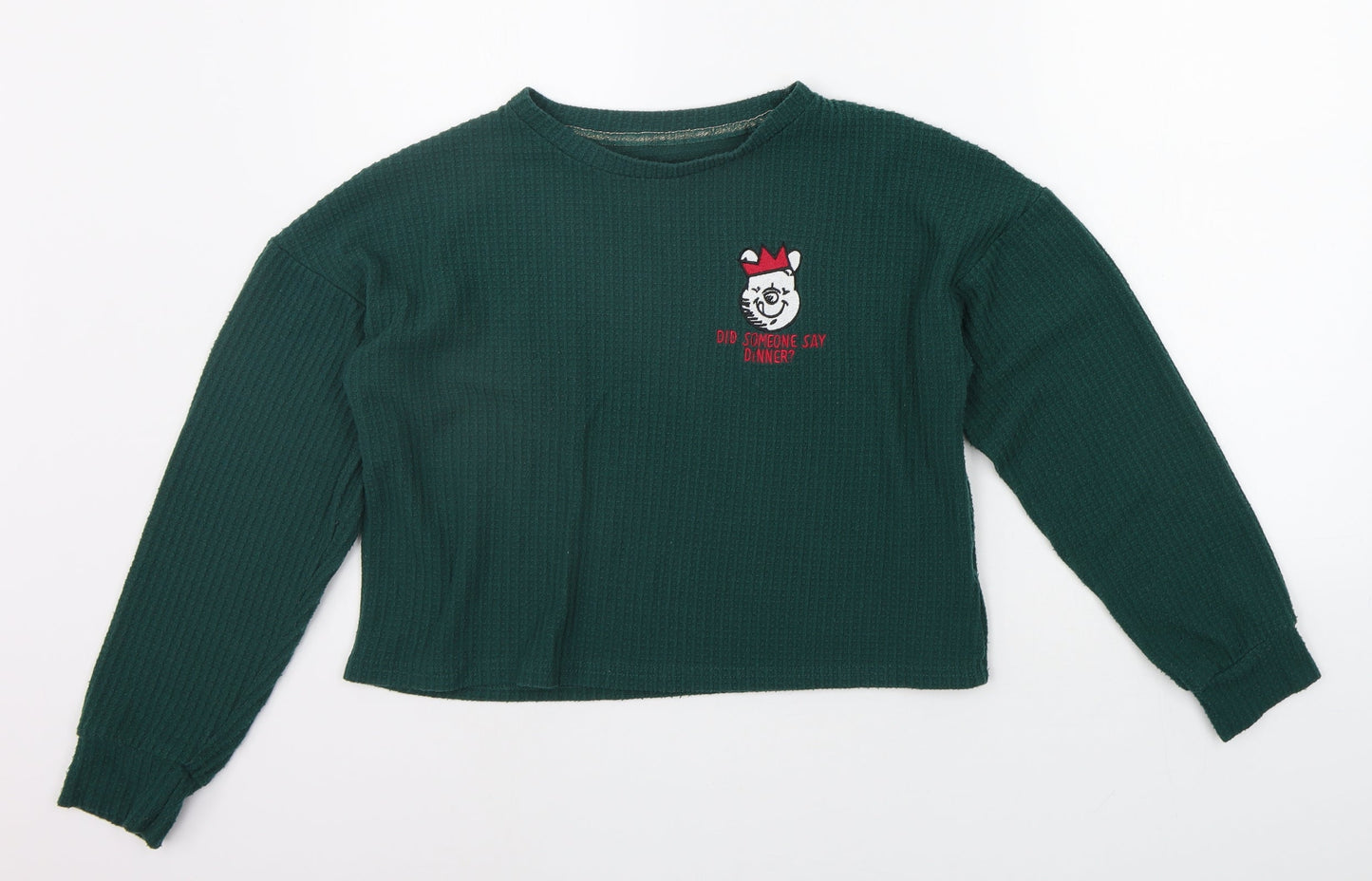 Womens UK Size S LOVE TO LOUNGE Green Pullover Jumper