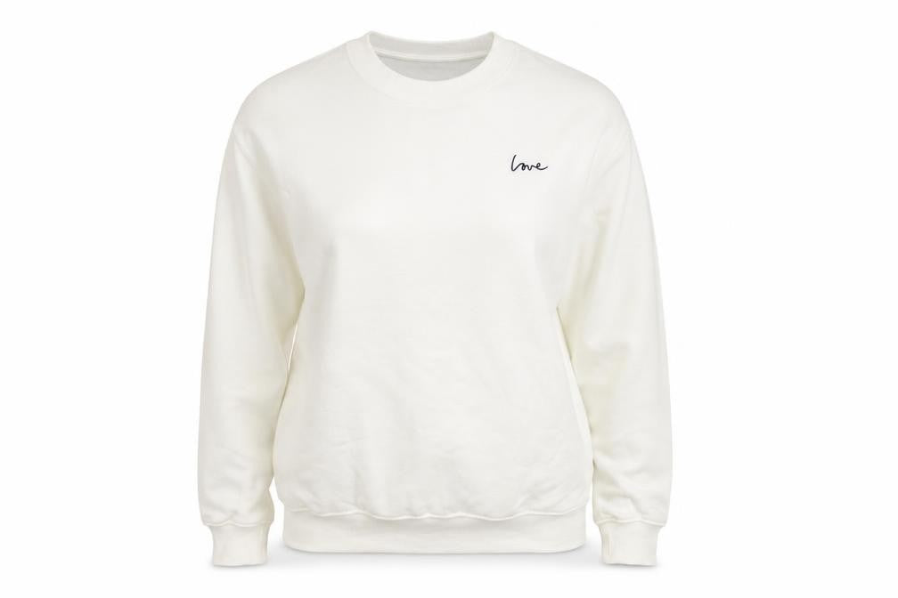 Womens UK Size L Divided White Pullover Jumper
