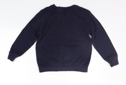 George Girls Blue   Henley Jumper Size 7-8 Years