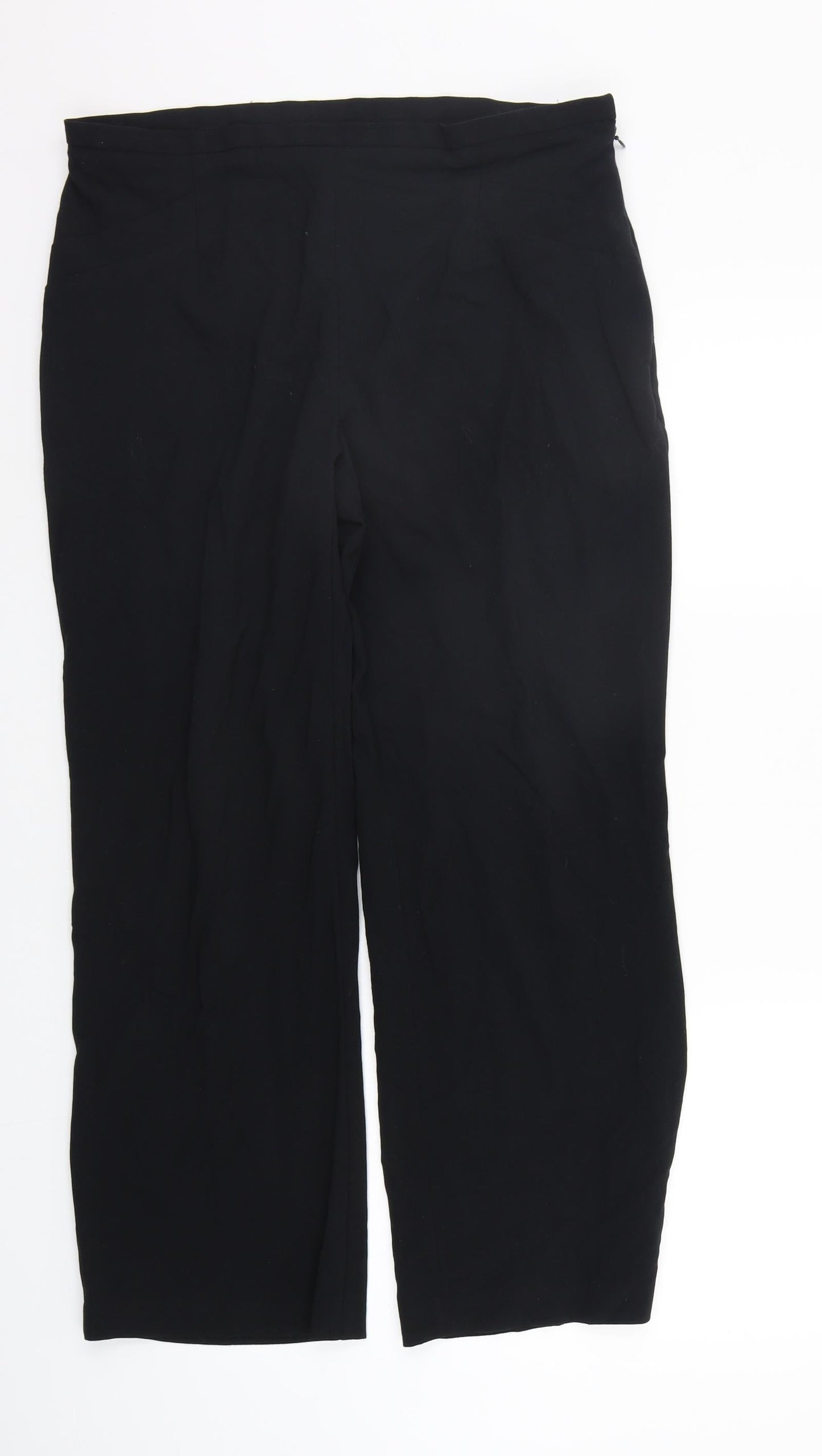 Womens UK Size 14 Marks and Spencer Regular Fit  Black Trousers