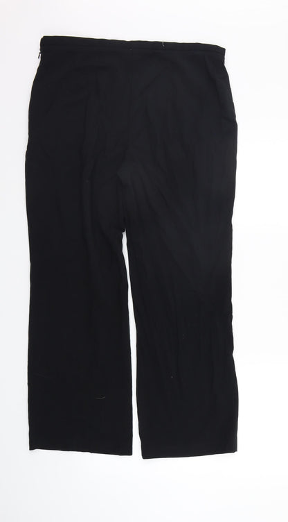 Womens UK Size 14 Marks and Spencer Regular Fit  Black Trousers