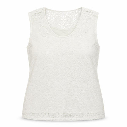 Womens UK Size 16 Preworn White Basic Tank
