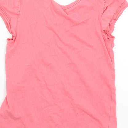 Matalan Girls Pink   Basic T-Shirt Size 6-7 Years