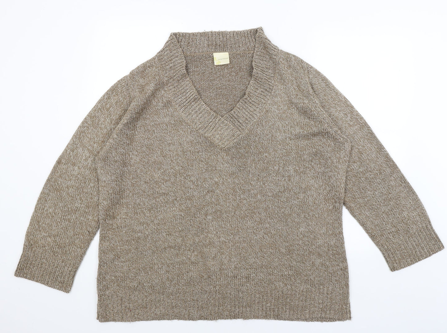 Womens UK Size 20 Being Casual Brown Pullover Jumper