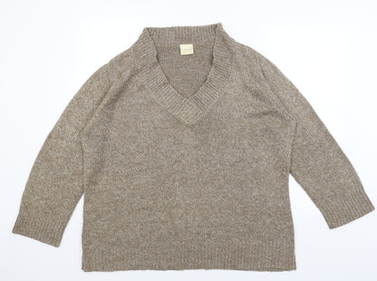 Womens UK Size 20 Being Casual Brown Pullover Jumper