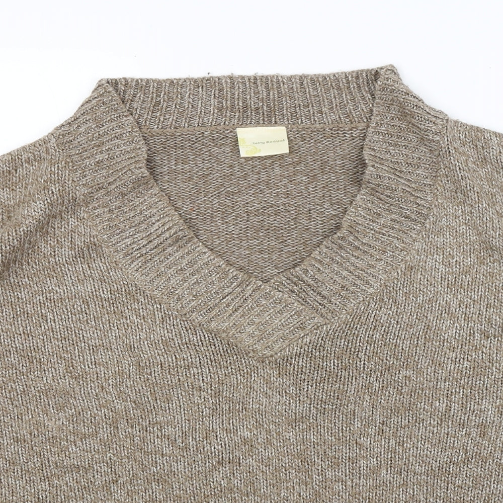 Womens UK Size 20 Being Casual Brown Pullover Jumper