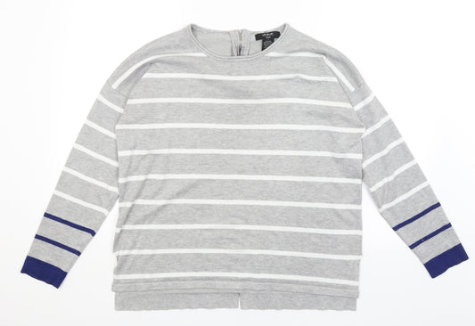 Womens UK Size L Verve Ami Grey Pullover Jumper