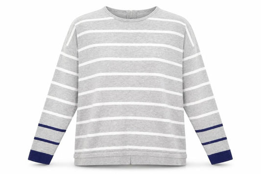 Womens UK Size L Verve Ami Grey Pullover Jumper