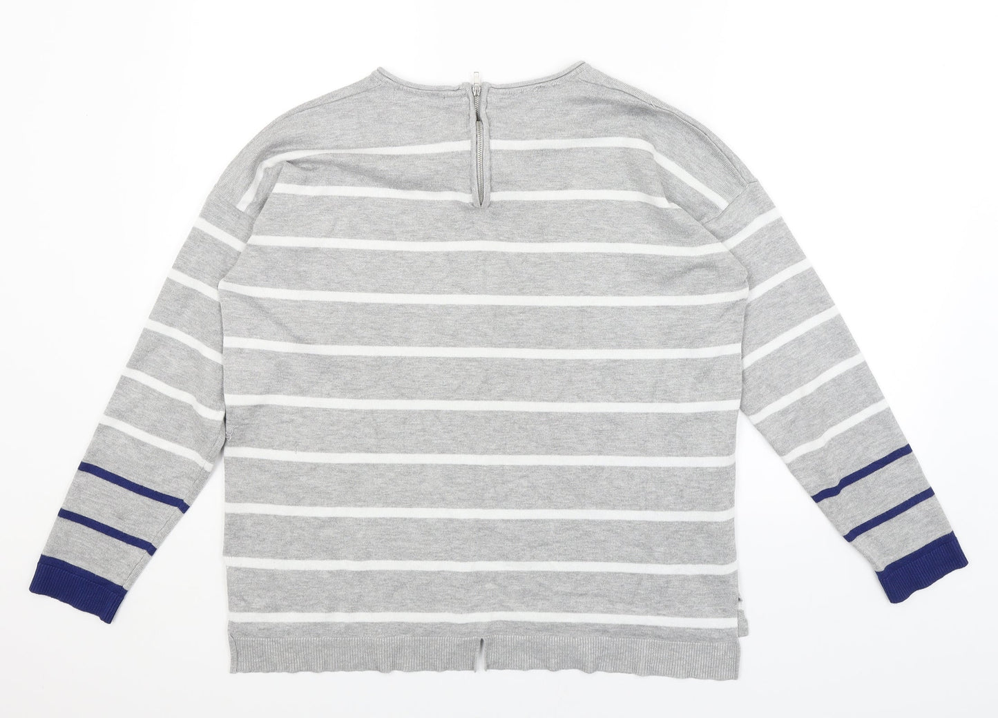 Womens UK Size L Verve Ami Grey Pullover Jumper