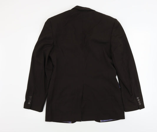 Mens UK Size 36 River Island Regular Brown Suit Jacket