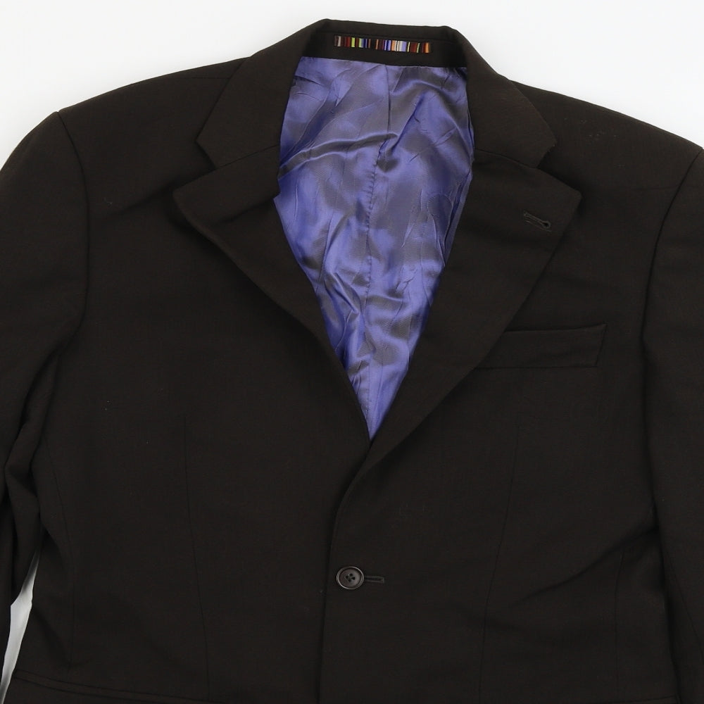 Mens UK Size 36 River Island Regular Brown Suit Jacket