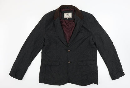 Mens UK Size L Preworn Regular Grey Suit Jacket