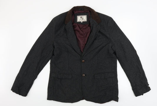 Mens UK Size L Preworn Regular Grey Suit Jacket