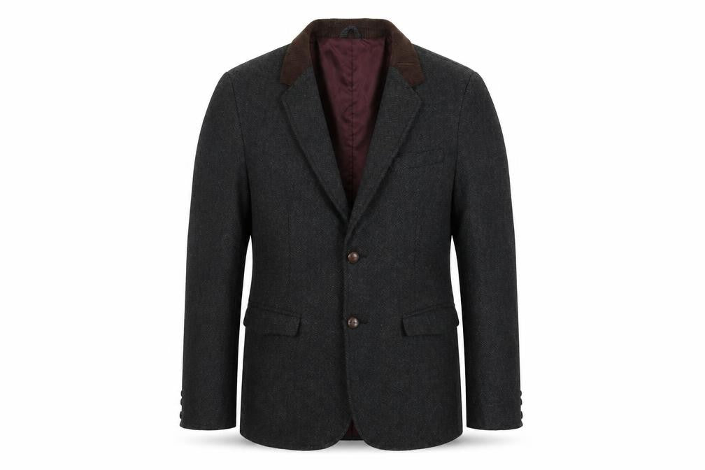 Mens UK Size L Preworn Regular Grey Suit Jacket