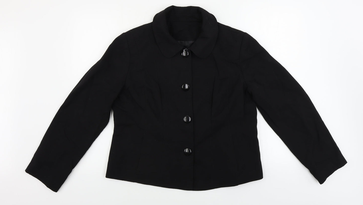Womens UK Size 40 Preworn Black Jacket