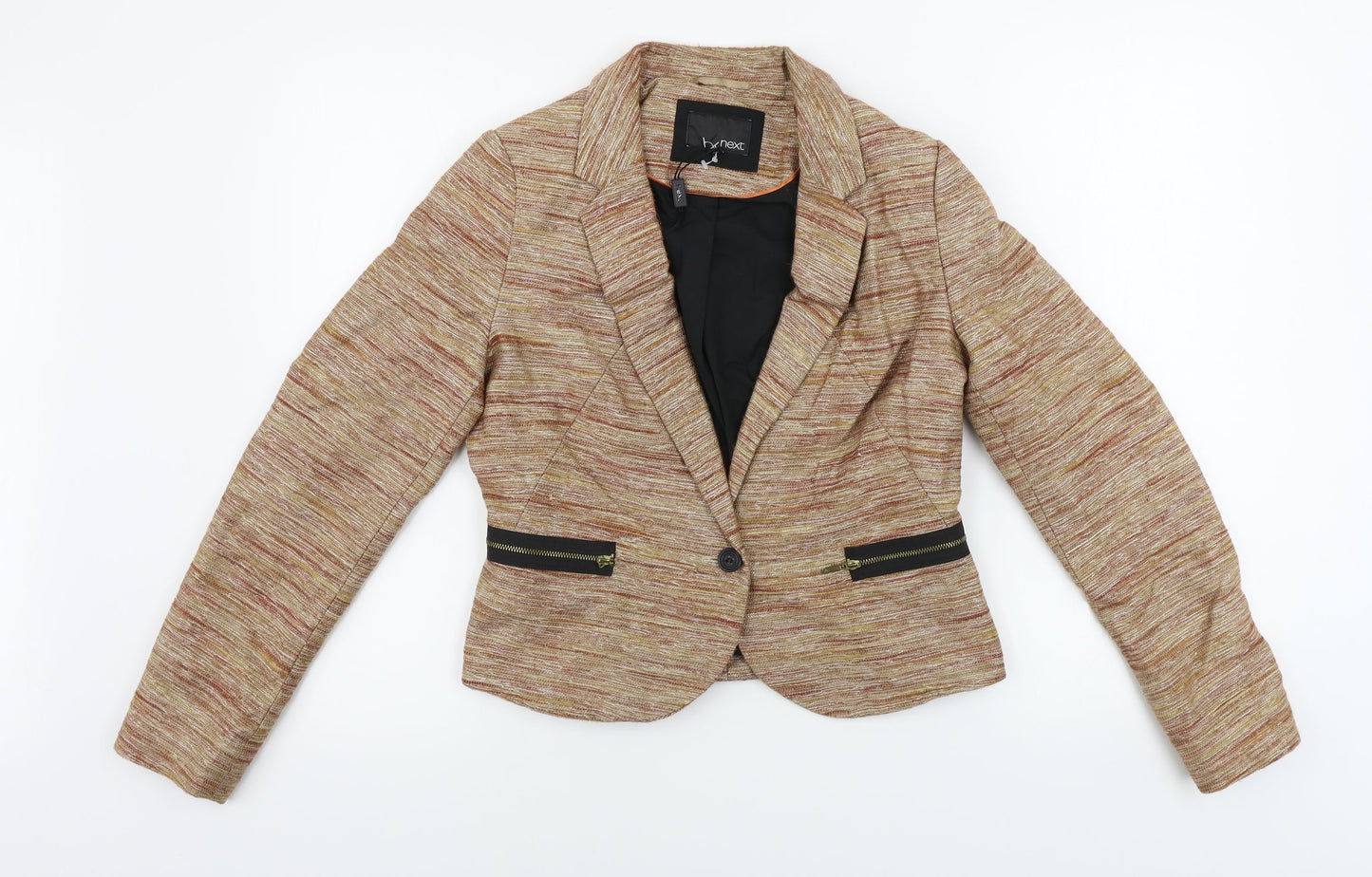 NEXT  Womens Beige Striped  Jacket Blazer Size 10
