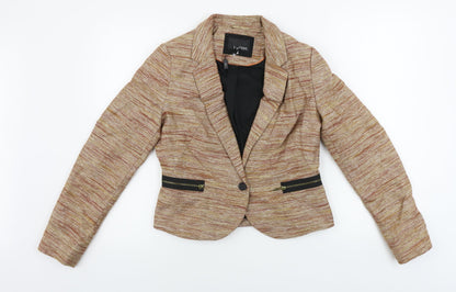 NEXT  Womens Beige Striped  Jacket Blazer Size 10