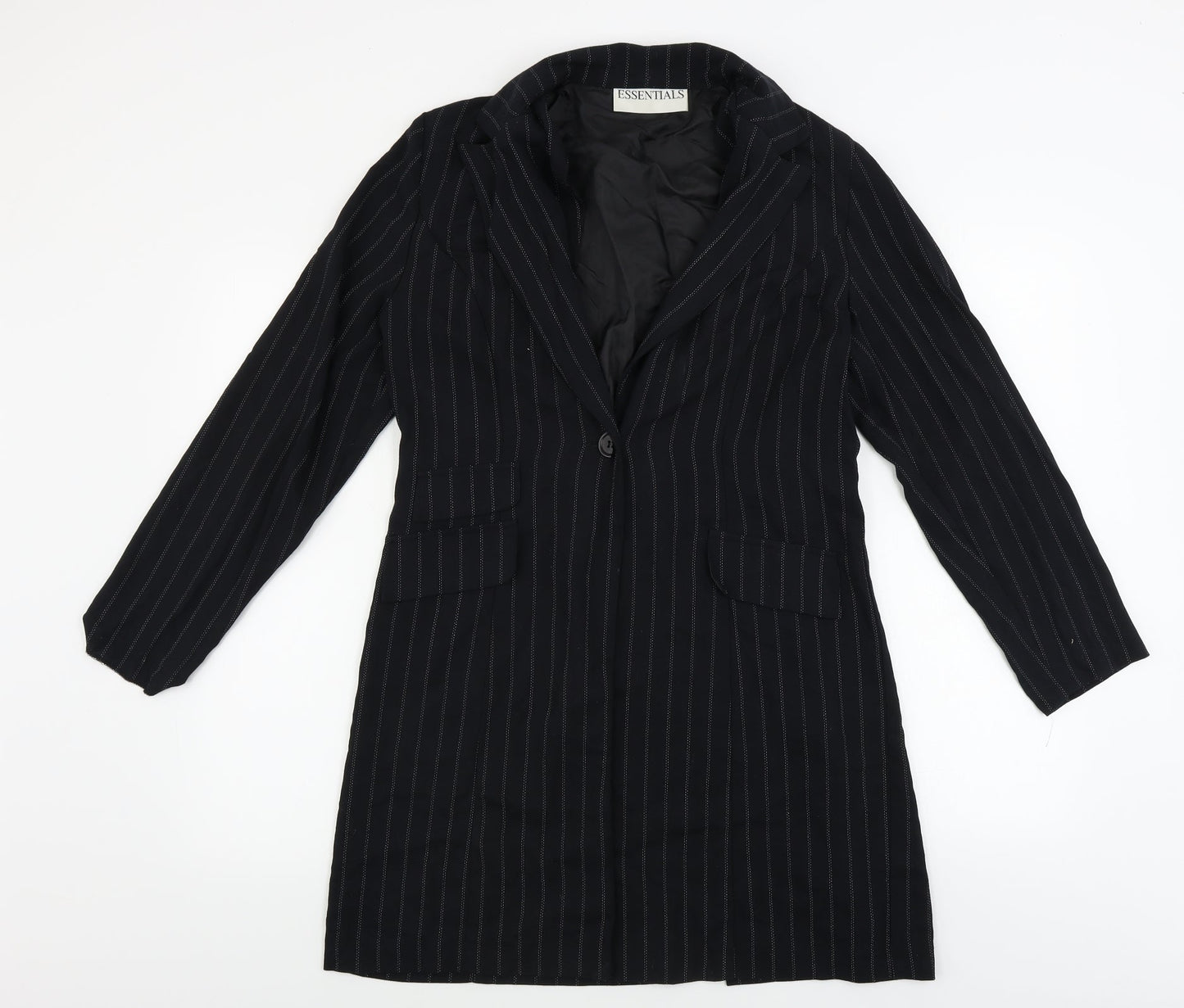Womens UK Size 12 Essentials Blue Jacket