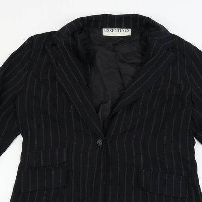 Womens UK Size 12 Essentials Blue Jacket