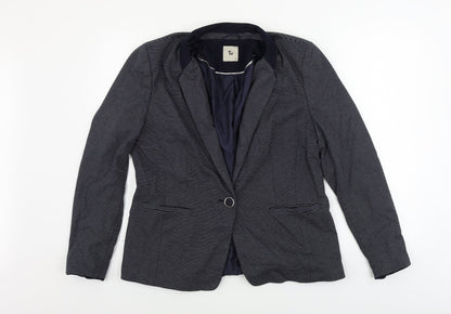TU Womens Blue Striped  Jacket Blazer Size 16