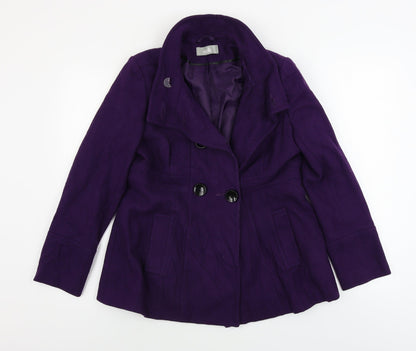 Womens UK Size 12 Wallis Purple Jacket