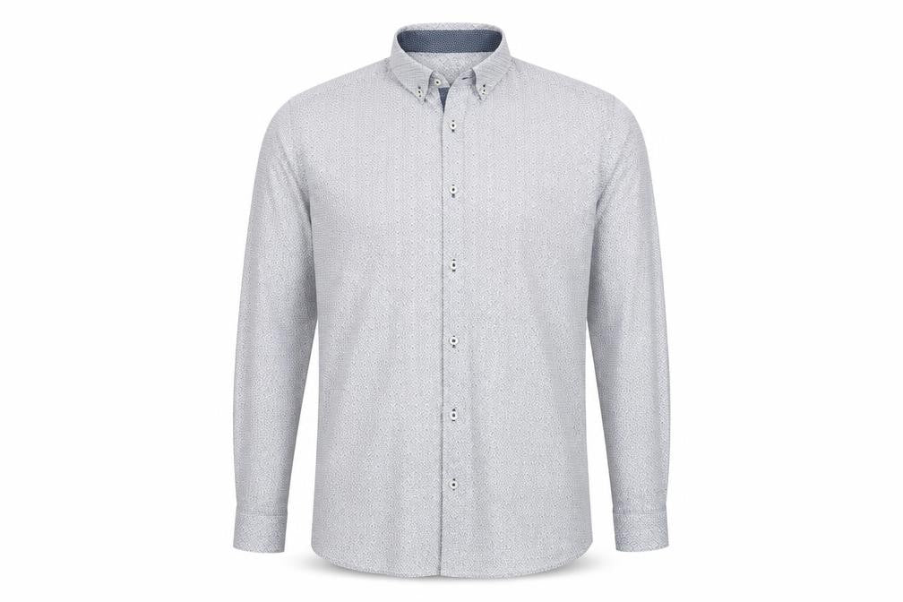 Mens UK Size L NEXT Blue  Button-Up Long Sleeve Casual Shirt