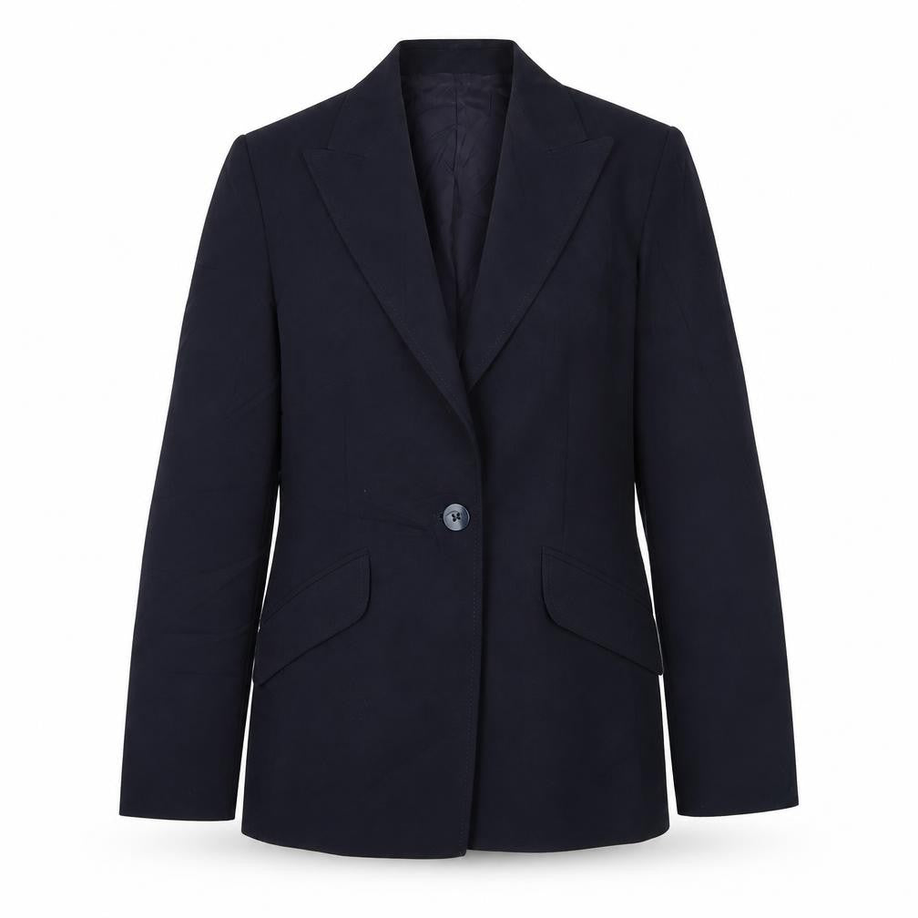 Womens UK Size 10 Marks and Spencer Petites Blue Blazer