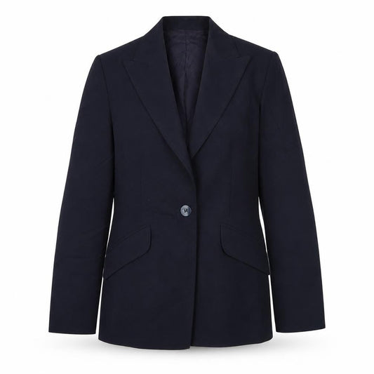 Womens UK Size 10 Marks and Spencer Petites Blue Blazer