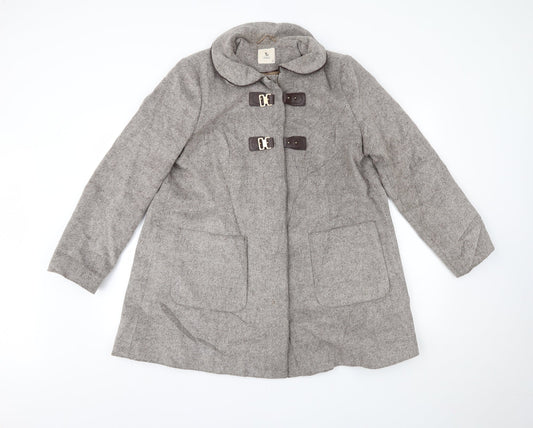 TU Womens Beige   Overcoat Coat Size 14