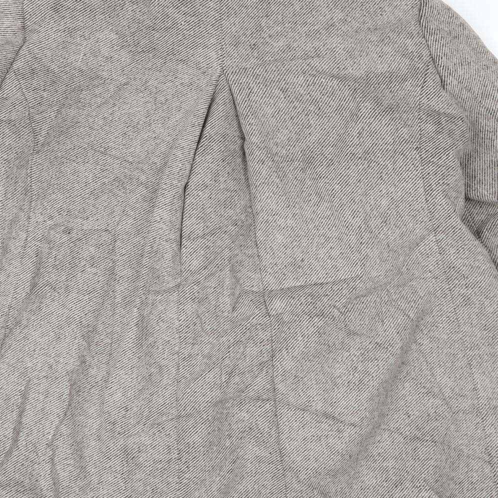 TU Womens Beige   Overcoat Coat Size 14